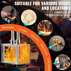 Gasbrännare-Propanässja, 2-brännare fyrkantig rostfri, stor kapacitet, metallsmide