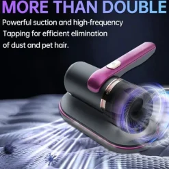 Påslös Handhållen Dammsugare med UV och HEPA-filter, Perfekt för Allergiker