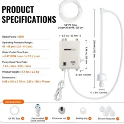 Pump- och vattendispenser för 5-gallon flaskor, automatisk elektrisk dispenser, enkel inloppspump, effektiv vattendispenser
