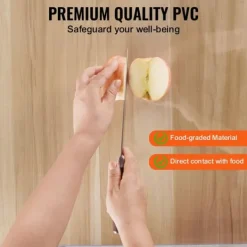 PVC bordsskydd 54x54 tum, klart plast skrivbordsskydd, 1,5 mm tjockt, hållbart och vattentåligt