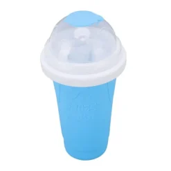 Slushmaskiner-Quick Smoothies Cup Snabbfryst Smoothies Cup Hemlagad Milk Shake Glassmaskin för Family Blue