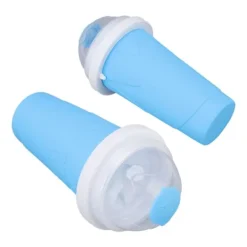 Slushmaskiner-Quick Smoothies Cup Snabbfryst Smoothies Cup Hemlagad Milk Shake Glassmaskin för Family Blue