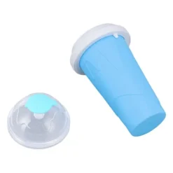 Slushmaskiner-Quick Smoothies Cup Snabbfryst Smoothies Cup Hemlagad Milk Shake Glassmaskin för Family Blue