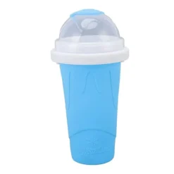 Slushmaskiner-Quick Smoothies Cup Snabbfryst Smoothies Cup Hemlagad Milk Shake Glassmaskin för Family Blue