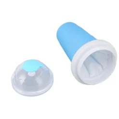 Slushmaskiner-Quick Smoothies Cup Snabbfryst Smoothies Cup Hemlagad Milk Shake Glassmaskin för Family Blue