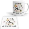 60år födelsedag Mugg + Underlägg paket