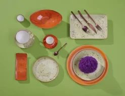 Serveringsfat & Skålar-Rektangulär tallrik Vanilla 300x150 mm (4 st)