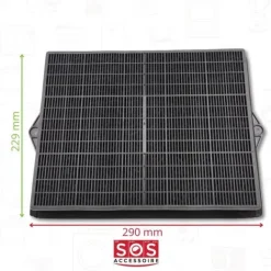 Whirlpool Köksfläktar-Rektangulärt kolfilter typ 160 (DKF41) (individuellt) för Hood A