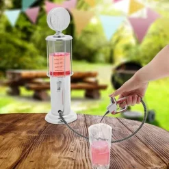 Dryckesautomater-Relaxdays Distribuitör för alkoholhaltiga drycker, öl, etc., rolig, i plast och silikon, 900 ml, kromad