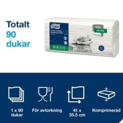 Rengöringsutrustning-Rengöringsduk TORK W4 Slitstark 90/fp