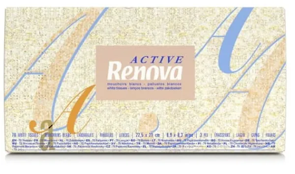 Renova Active Avtagbara Wipes 70 st