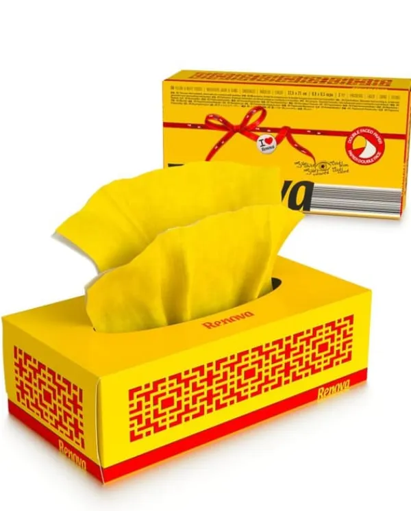 Renova Avtagbara vävnader Gul 80st