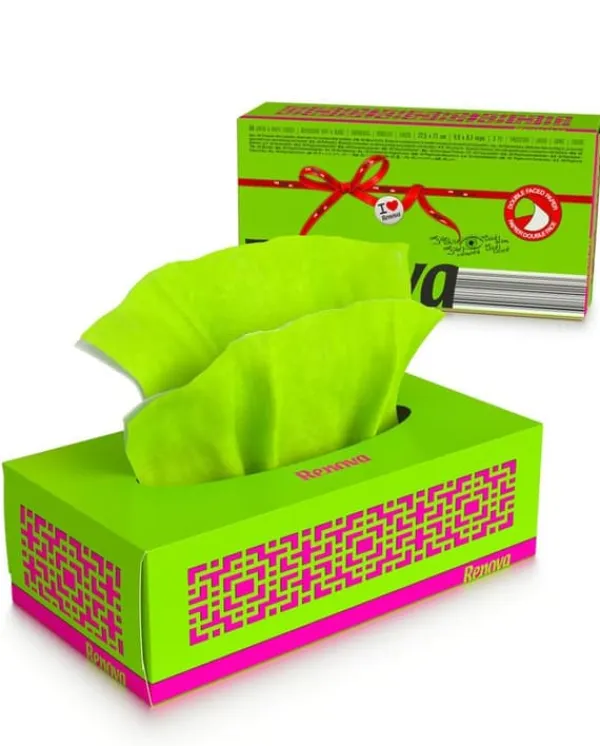 Renova Avtagbara vävnader Grön 80st