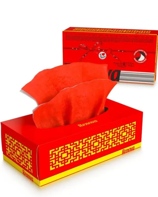 Renova Avtagbara vävnader Röd 80st