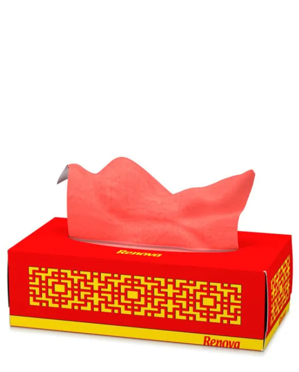 Renova Avtagbara vävnader Röd 80st