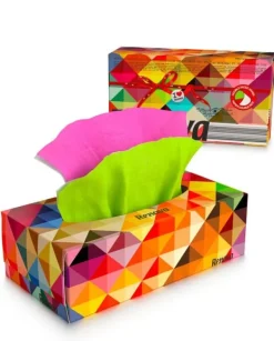 Renova Avtagbara vävnader Grön-Rosa 80st