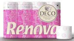 Renova Deco Vit Doft Toalettpapper 4-lager 140 ark 12 rullar