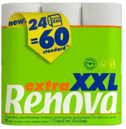 Toalettpapper-Renova Extra XXL 24R toalettpapper