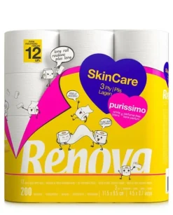 Renova Hudvård Purissimo 12R Toalettpapper