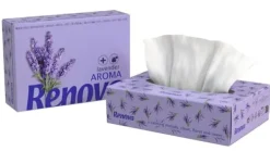 Renova Lavendel Handservetter i Miniask 3-lagers 46 stycken