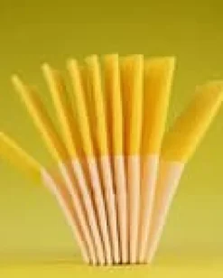 Renova Röda etikettdukar gula 6x9 st