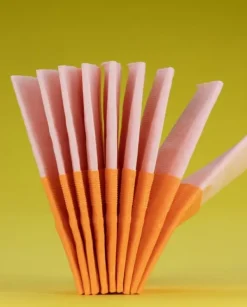 Pappersnäsdukar-Renova Röda etiketter orangea näsdukar 6x9 st