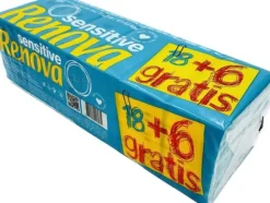 Pappersnäsdukar-Renova Vita servetter 18 + 6 st