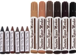 Rengöringsmedel-Reparationskit med 6 Pennor För Repiga Möbler & Golv