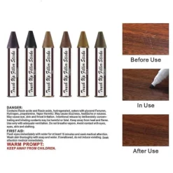 Rengöringsmedel-Reparationskit med 6 Pennor För Repiga Möbler & Golv