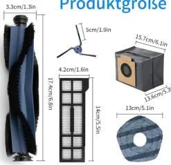 Robotdammsugare-Reservdelar för Eufy X10 Pro Omni Robotdammsugare