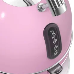 Vattenkokare-Retro vattenkokare, 1,8 L, BPA-fritt rostfritt stål, dolt motstånd, sladdlös SWAN SK14630PNEU 3000W Rosa 61802