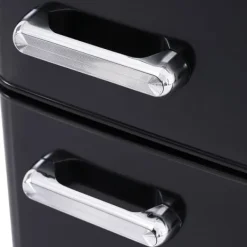 Kombinerad Kyl- & Frys-Retro-Kylskåp, Dubbeldörr, 72L kyl, 21L frys, 120 kWh/år, LED-ljus, Flera färger, Energieklass E