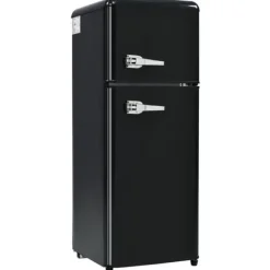 Retro-Kylskåp, Kombinerad kyl och frys, 105.5 cm, 92L, 28L frys, Energieklass D