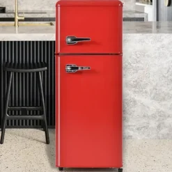 Kombinerad Kyl- & Frys-Retro-Kylskåp, Kombinerad kyl och frys, 105.5 cm, 92L, 28L frys, 116 kWh/år