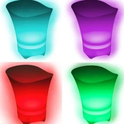 Ishink & Kylare-RGB-ishink med LED-belysning COOLER 5L BLUETOOTH-högtalare