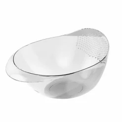 Ristvättskål Multifunktionell Plast Rissköljfilter Med Sidoavrinning För Kök Transparent