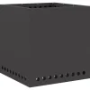 vidaXL Rökfri utomhusfoajé - - 48x48x50 cm - Svart - Stål - Max temperatur 600 ℃ - Dubbelväggad luftflöde