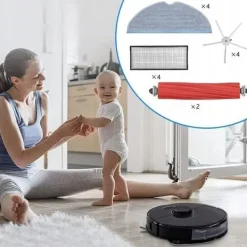 Roborock S7 S7 MaxV Ultra 11-i-1 Reservdelar – HEPA Filter + Sonic Mop | Tvättbara | Ersättningsdel för S7 S7 MaxV