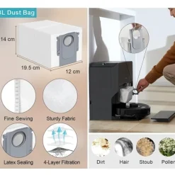 Robotdammsugare-Roborock Tillbehörskit / Reservdelar S8 MaxV Ultra – Robotdammsugare – 25-Delar