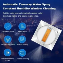 Robotdammsugare-Robot Fönsterskrapa - LIECTROUX - YW710 - Dubbel Spraying - Röstassistent - Hastighet 3,5 minm