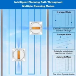 Robotdammsugare-Robot Fönsterskrapa - LIECTROUX - YW710 - Dubbel Spraying - Röstassistent - Hastighet 3,5 minm