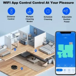 Robotdammsugare-Robotdammsugare - Liectroux - N7S-U - Gyroskopnavigation - Batteri 4400mAh - Fuktig/Torr rengöring