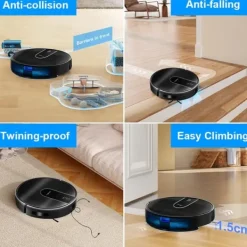 Robotdammsugare-Robotdammsugare - Liectroux - N7S-U - Gyroskopnavigation - Batteri 4400mAh - Fuktig/Torr rengöring