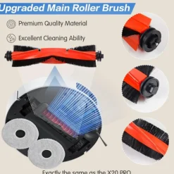 Robotdammsugare Tillbehörskit för Xiaomi X20 Pro/X20 Max