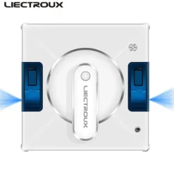 Rengöringsutrustning-Robotfönstervakuum, dubbel vattenspray, 3000Pa sugkraft,Ja, Vit