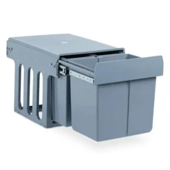 Källsorteringskärl-Robust inbyggd köksavfallsbehållare med 3 fack