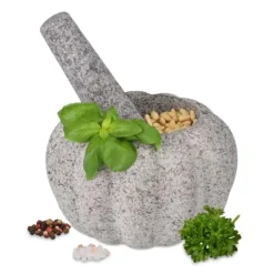 Mortlar & Mortelstötar-Robust mortel och stöt av granit