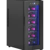 Rootz 12 flaskan vin kylskåp - dryck kylskåp - dryckskylare - energieffektiv - 26,5 cm w x 51,5 cm d x 65 h cm - pekskärm & LED -ljus
