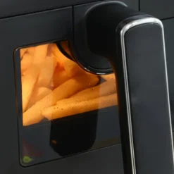 Fritöser-Rootz Hot Air Fryer - Oljefri dubbelkammare - Air Fryer - Hälsosammare matlagning - 38,5 cm x 38 cm x 30,5 cm - Svart