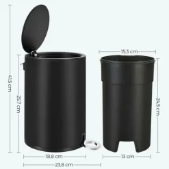 Rootz kosmetikakärl - Förvaringskärl - 3 liters kosmetikbehållare - Innerbehållare med handtag - Bin - Liten kosmetikbehållare - Mini papperskorg - Sv | CDON